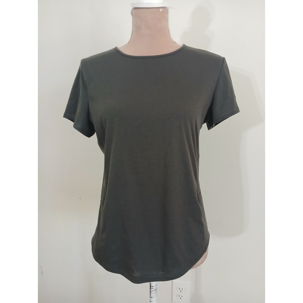 Under Armour HeatGear Womens Fitted Short Sleeve Training Top Grey Medium Modest